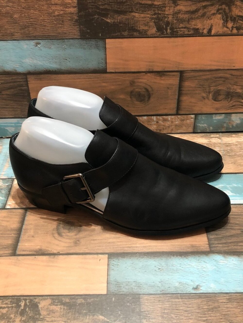 Tahari Lemaire Loafers Buckle Black Women's Size 10